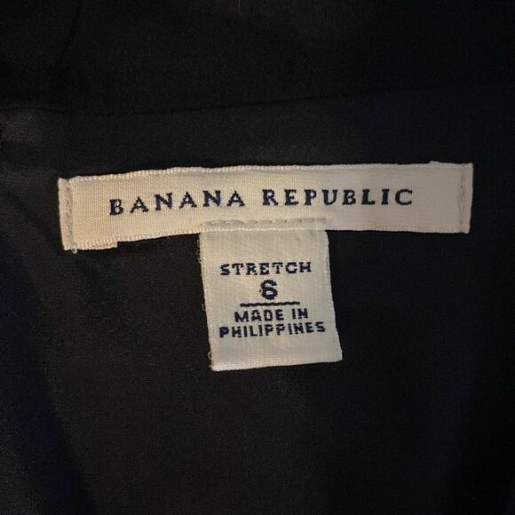 Banana‎ Republic black silk and wool fitted sheath mini dress - Picture 4 of 7